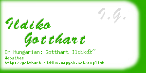 ildiko gotthart business card